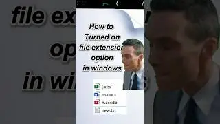 How To See File Extension in Windows??👾    #shorts