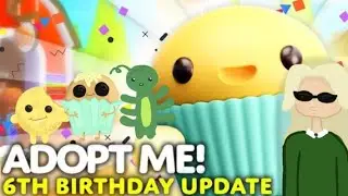 6 ДЕНЬ РОЖДЕНИЕ АДОПТ МИ РОБЛКОС! 4 НОВЫХ ПЕТОВ😮 | Adopt me up date 6 Birthday