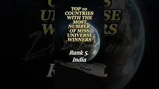 TOP 10 COUNTRIES WITH THE MOST NUMBER OF MISS UNIVERSE WINNERS  