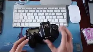 Cleaning the sensor of a DSLR camera
