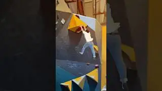 They made the whole gym comp-style climbs 🥲 #climbing