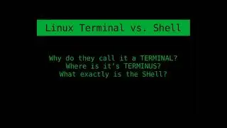 Terminal vs. Shell vs. Console on Linux