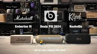 Marshall Emberton III vs Beats Pill 2024 vs Klipsch Nashville