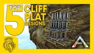 TOP 5 PVP Cliff Platform Turret Tower Designs | ARK: Survival Evolved