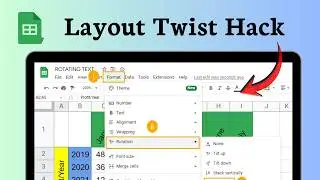 How to rotate text in Google Sheets (Angle Adjust)