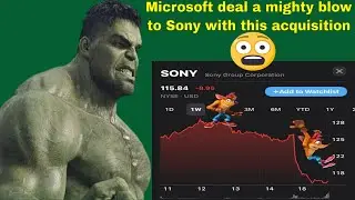 Sony stock market value drops by $20 billion after Microsoft's Activision Blizzard acquisition