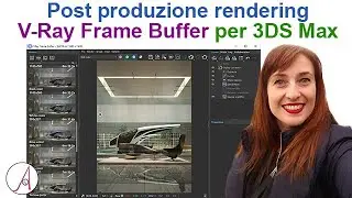 Post produzione rendering V-Ray Frame Buffer per 3D Studio Max