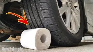 Car vs Toiletpaper! - Experiment 36 + Slowmo!