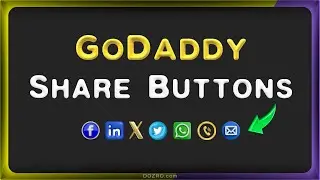 How to Create FREE Share Buttons on GoDaddy website builder for Social Media Engagement [No Code]