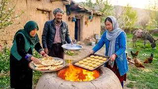 Baking Traditional Afghan Homemade Cookies 🍪 | Village Life Cooking 🌾