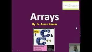 20.  Arrays(Single dimensional) in C and C++ programming Language by Aman Kumar