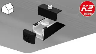 Alternative for black mounting rails: BlackCover SingleRail 36