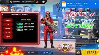 New update ob52 hack mod menu hack free fire max and free fire 