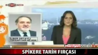 Prof. Dr. İlber Ortaylı'dan trt spikerine azar....