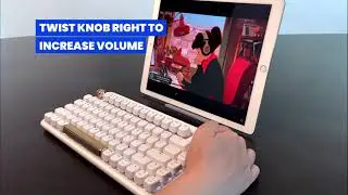 The AZIO IZO Mechanical keyboard | How to Control Volume with the Knob