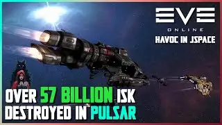 Havoc Ensues when 4 Wormhole Corps Collide || Massive EVE Online Battle in 