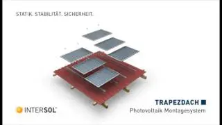 Suporte Intersol para telhados metálicos trapezoidais