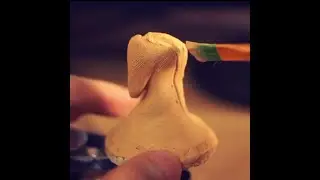 Making The Knight | Mini Pottery #Shorts