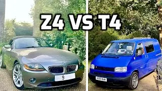 I'M TORN! - BMW Z4 vs Volkswagen T4 Camper Van - UPDATE VIDEO