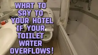 How to report a problem with your toilet to your hotel if the toilet bowl water overflows.
