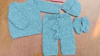 🧶 Easy Crochet Baby Pants Crochet Set Beginners Guide 0-3 months #crochetbabypants