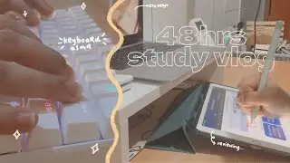 📚PRODUCTIVE WEEKEND: typing asmr, coffee, lots of studying⭐️