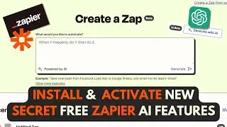 Install & activate FREE SECRET Ai Zapier features on your account