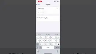 How to add signature in iPhone mail app 