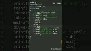 C Program Add, Sub, Mul, Div Of 2 Numbers | addition subtraction multiplication division of 2 nos