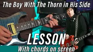 The Boy With The Thorn In His Side - Guitar Lesson (Chords on screen)