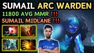 🔥 SUMAIL ARC WARDEN Midlane Gameplay 🔥 11800 AVG MMR Pub Arc Warden Gameplay - Dota 2