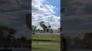 Rosco Cop Car Rollover Stunt Jump At Mopar Nationals In Ohio #northeastohiodukes #shorts #fyp