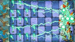 All Lightning Reed VS Zombies(WITHOUT POWER-UP) - Plants Vs Zombies 2