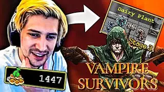 XQC PLAYS & BEATS *NEW* MAP ON VAMPIRE SURVIVORS! (W/ CHAT)