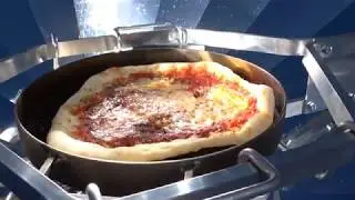 Sol-pizza i den Svenska sommaren