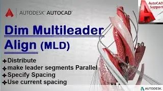 Dimension Multileader Align Command in AutoCad ll Hindi/Urdu