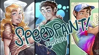 Percy, Annabeth, and Grover Speedpaint || The Lightning Thief Musical Speedpaint