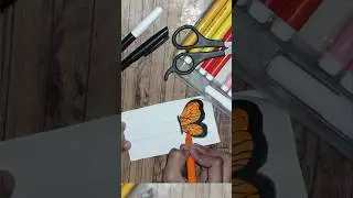Butterfly bookmark🦋| @faveAfsha  | #shorts #craft #drawing #bookmark #ideas #youtube #trending