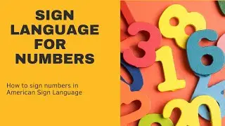 HOW TO SIGN NUMBERS IN AMERICAN SIGN LANGUAGE