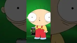 Stewie drinks monster energie 😂😂
