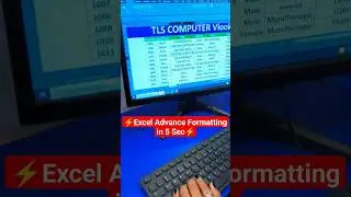 Excel Advance Formatting in 5 Sec #viral #excel #exceltips #computer