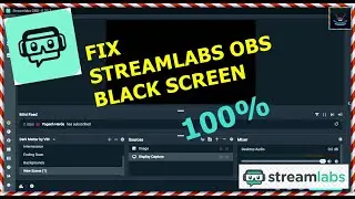 How to fix streamlabs obs black screen 100% WORK
