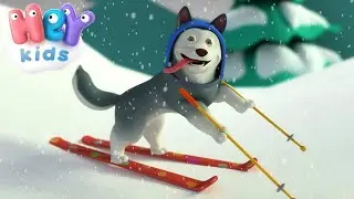 Eu Tinha Dez Cãezinhos 🐕 Desenho infantil musical | HeyKids Português