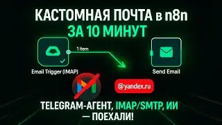 Телеграм‑Email агент с ИИ в n8n: подключаем Яндекс-почту (Часть 1) 🔥