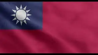 Taiwan flag waving 4k loop free download