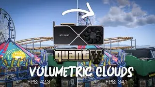 GTA 5 QuantV Volumetric Clouds FPS Benchmark Comparison [Vanilla vs Volumetric Clouds] ⭐RTX 3090 4K