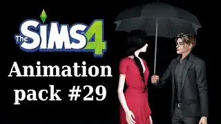Animation Set #29 - Approaches her with an umbrella | Animation Sims 4 Animation Pack (Download)
