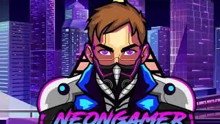 Animated Logo Intro And Overlay For Twitch Streamer Cyberpunk Style