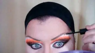 Drag queen Makeup Tutorial - Orange e Black