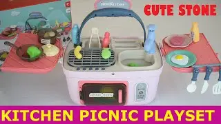 Kitchen Oven Portable Picnic Playset For Girls And Boys By Cute Stone